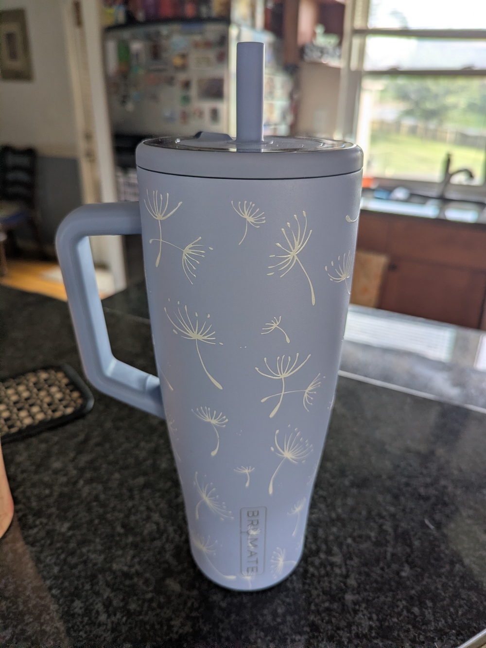 Brumate Periwinkle Dandelion Insulated Travel Mug with Handle